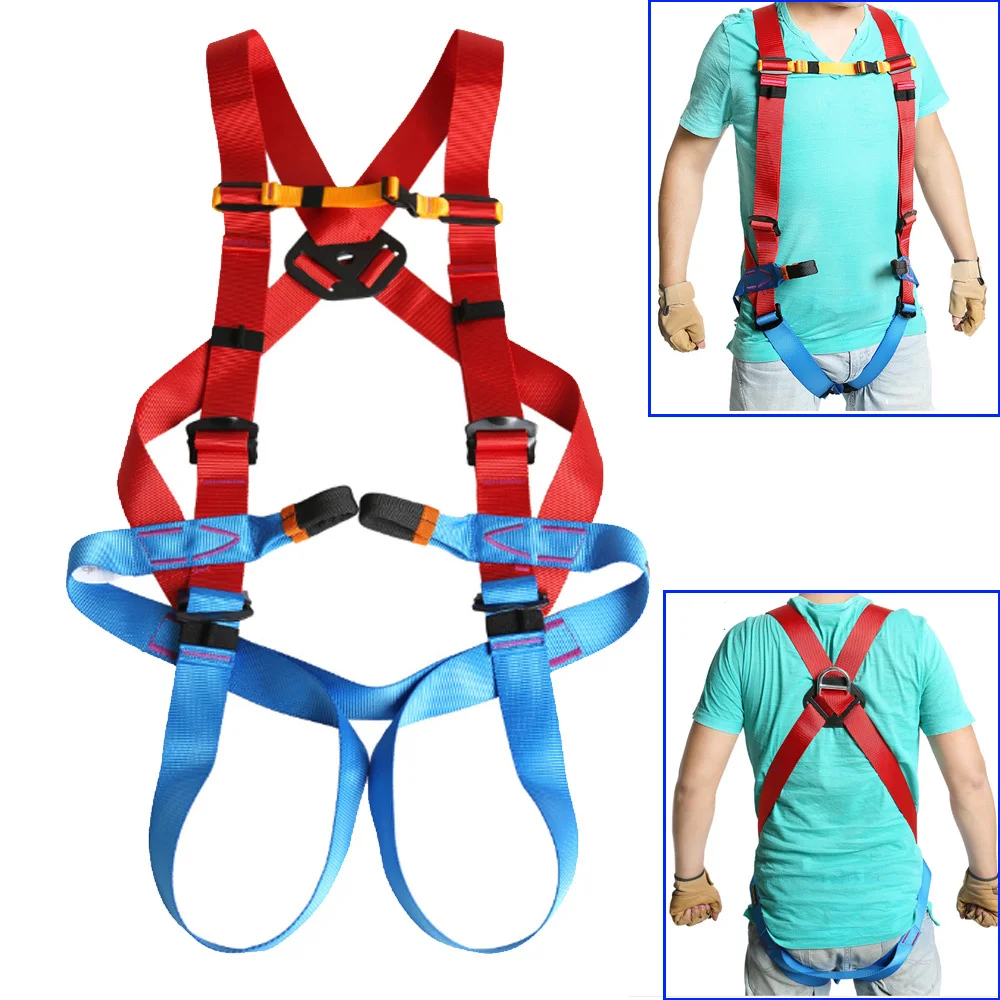 

Rock Climbing Full Body Harness Working Safety Belt for Mountaineering Tree ClimbingSurvival Rappelling Equipment