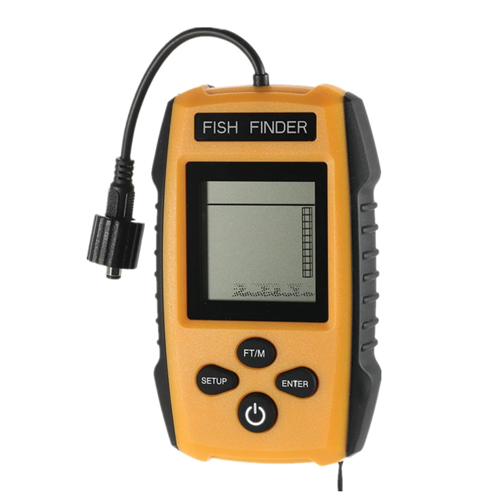Портативный рыболовный эхолот с ЖК дисплеем и подсветкой 100 м|Рыболокаторы| |