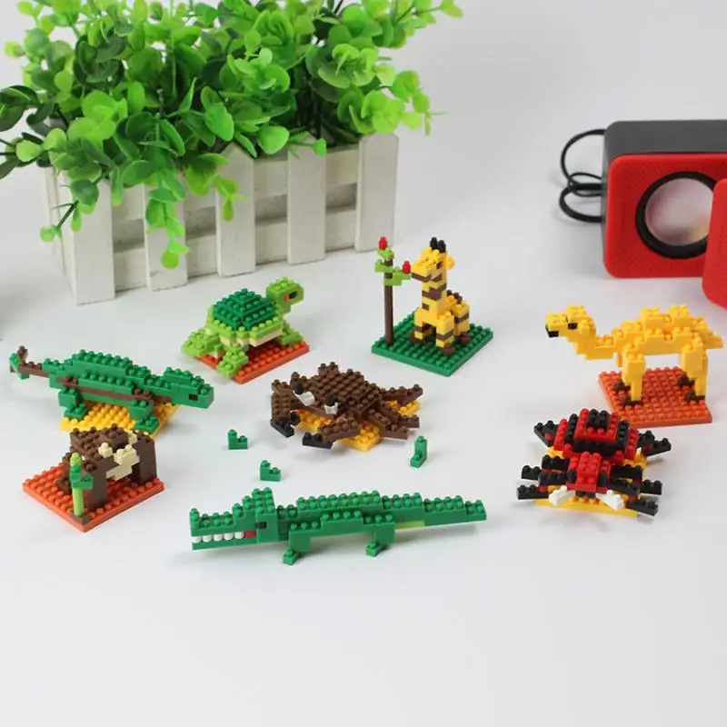 

model building kits Small animal crossing Dog toys building blocks Educational toys mini brands Children's toys new Year's gift