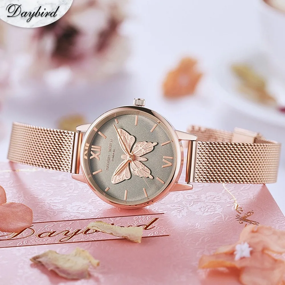 Net celebrity watch female butterfly wrist garden series ladies watch girly beautiful watch luxury cute goddess for women luxury