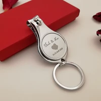 100pcs personalized wedding gifts for guests wine bottle opener wedding favor nail clipper bottle decoration keychain with box