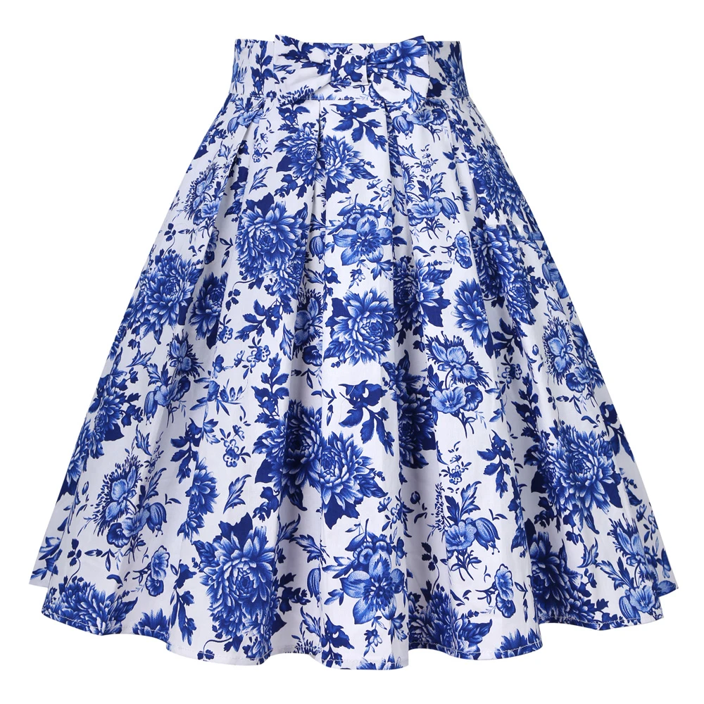 Red Blue Green Plaid High Waist Midi Skirts SS0012 Checkered Plus Size Women's Vintage Retro 50s 60s Cotton | Женская одежда