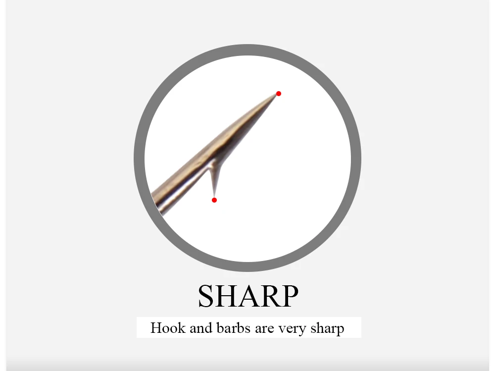 FTK-011 High Carbon Steel Fishing Hook With Ring 7.5-15mm Barbed Single Carp Feeder With Eyes