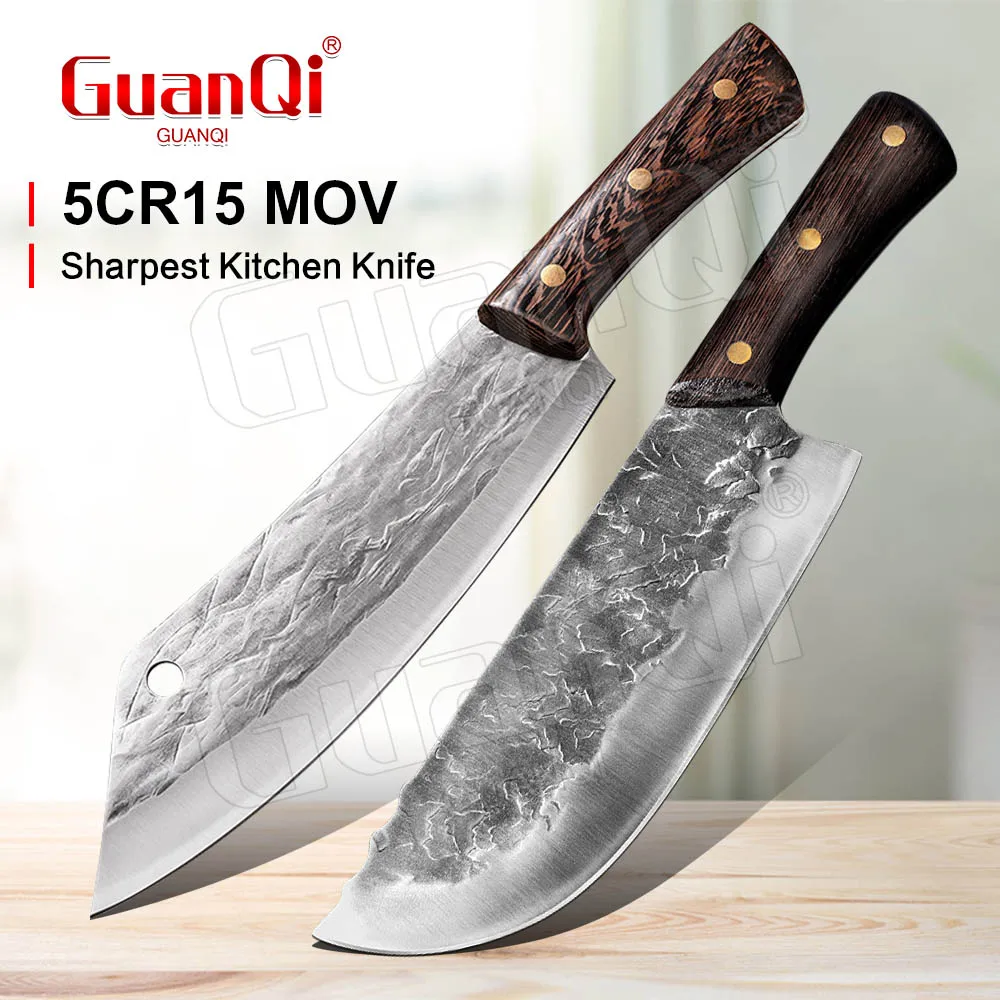 

Handmade Forged Kitchen Butcher Knife Stainless Steel Chopping Utility Cleaver Knife Chef Boning Knife High Carbon Slicing Knive