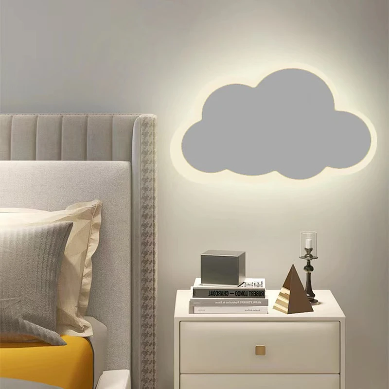 Lámpara de pared moderna para sala de estar, luz LED para decoración de dormitorio de niños, habitación para adolescentes, Apliques