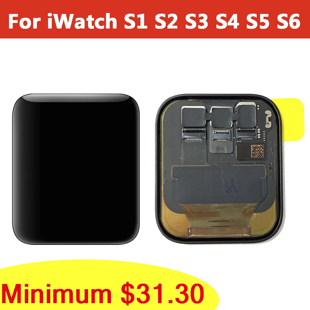 ЖК дисплей для Apple Watch Series 1 2 3 4 5 детали дисплея iWatch S2 S3 GPS LTE 42 38 мм|Экраны мобильных