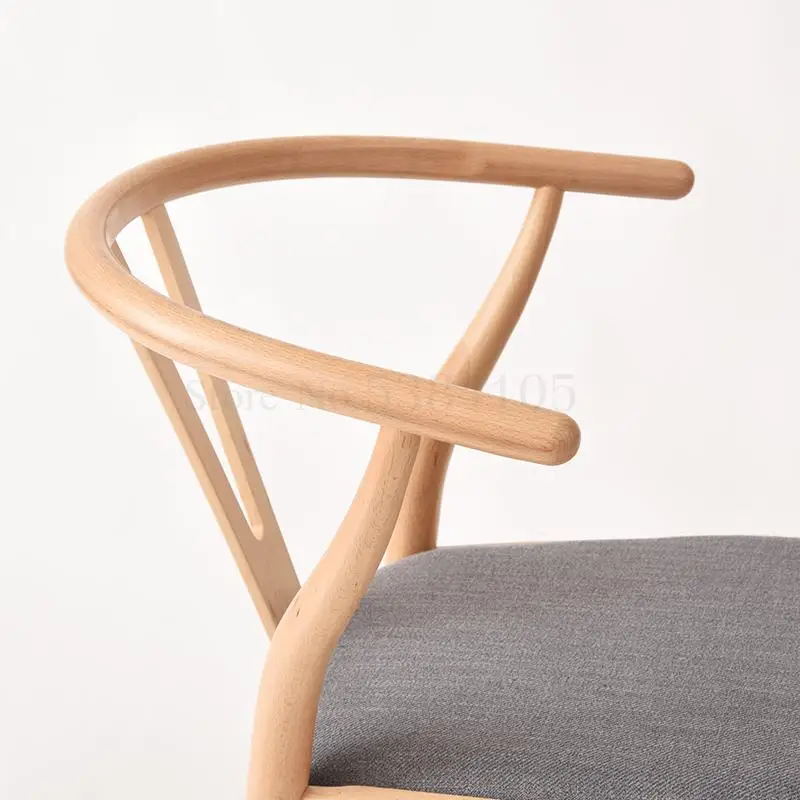 Solid Wood Dining Chair Creative Study Stool Backrest Lounge Y Cafe Table And Chairs Home | Мебель