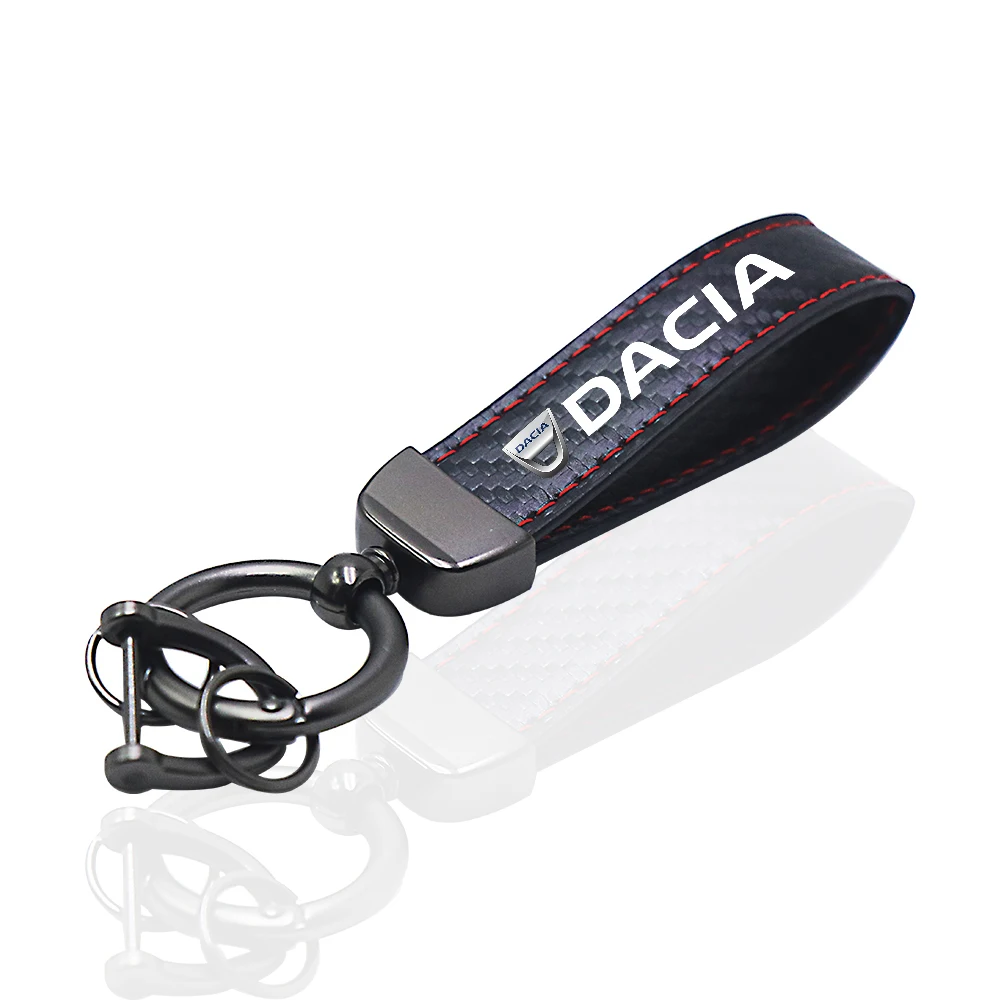 Брелок для автомобильного ключа из углеродного волокна dacia duster spring logan sandero jogger