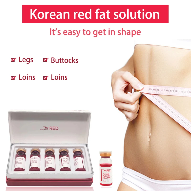 

10ml Korean The Red Ampoule Solution Lose Weight Lipolytic Dissolve Fat Lipolysis For Hyaluron Pen Korean 10ml The Red Ampoule