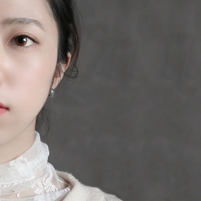 Женские серьги кольца Trustdavis сережки из 100% тайского стерлингового серебра 925