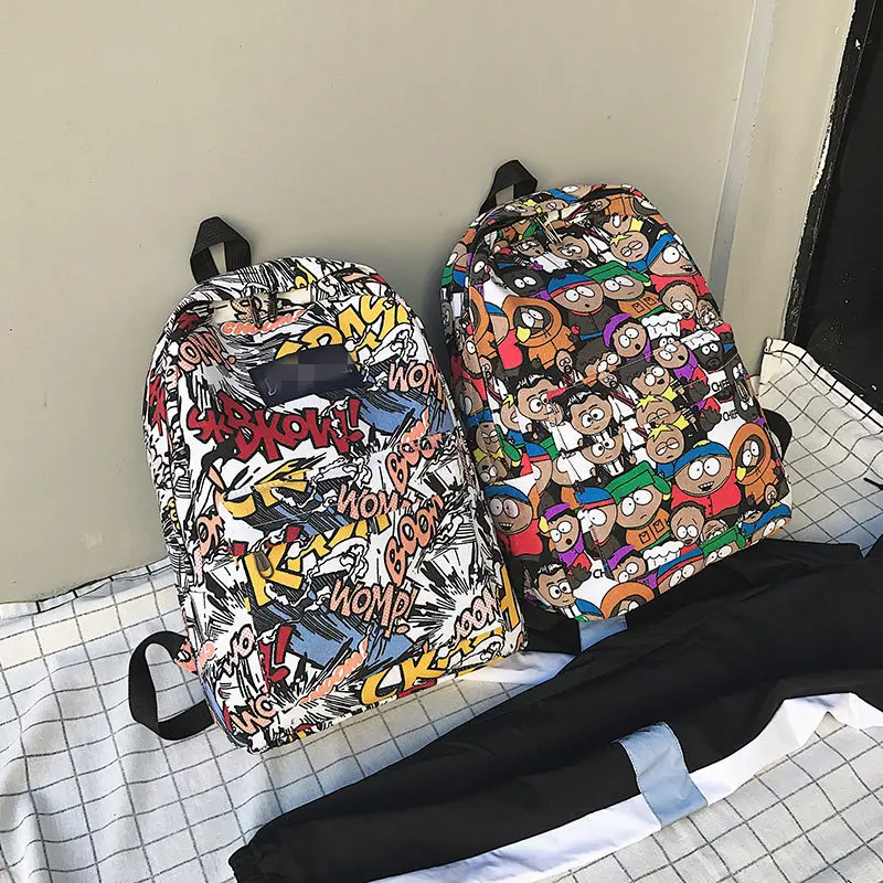 Hot2019 Новый мультяшный тренд милый корейский Холст компьютер backpackJIULIN | Багаж и