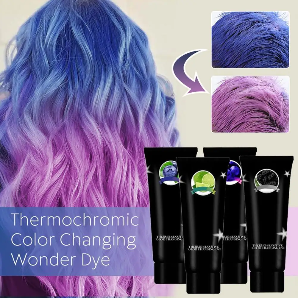 

HOT SALES!!! Professional Long Lasting Washable Fashion Thermochromic Hair Color Dye Cream