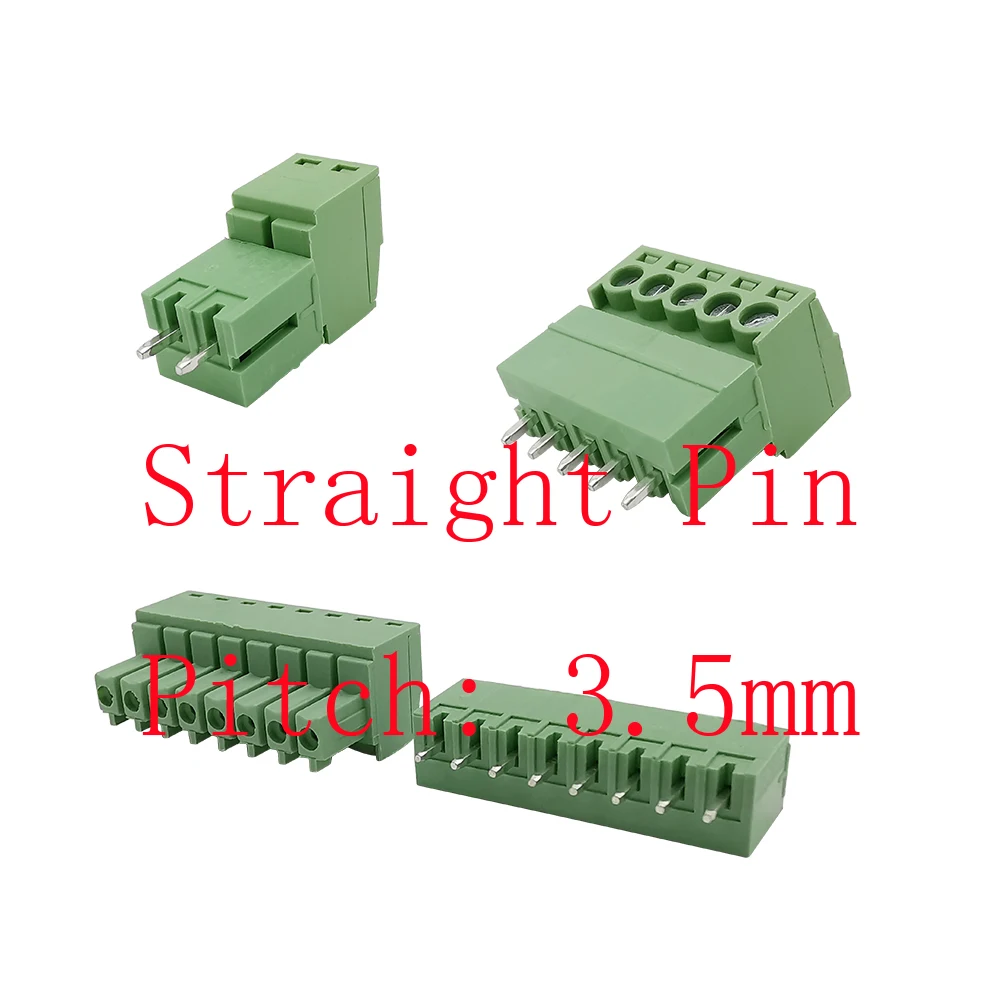 5 пар 15EDG 3 мм KF2EDG шаг PCB Винтовые клеммы соединитель блоков 2/3/4/5/6/7/8/9/10/12 Pin прямой