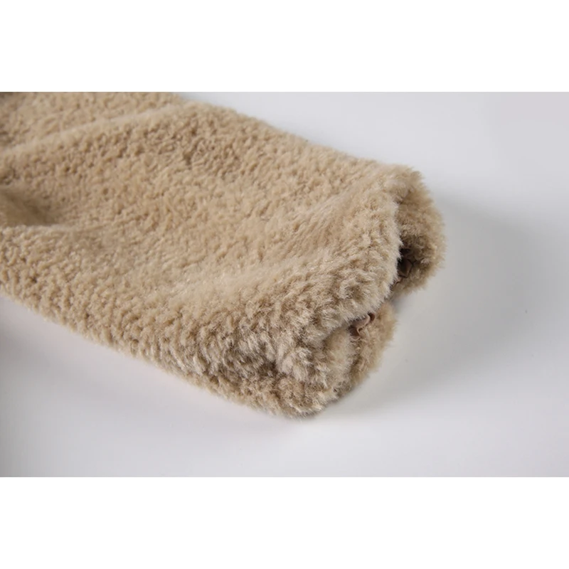 

2020 Winter Sweet Rabbit Ears Hooded Female Harajuku Oversize Casual Hoodies With Bag Womens Thick Sheepskin Coat Tops Pullovers