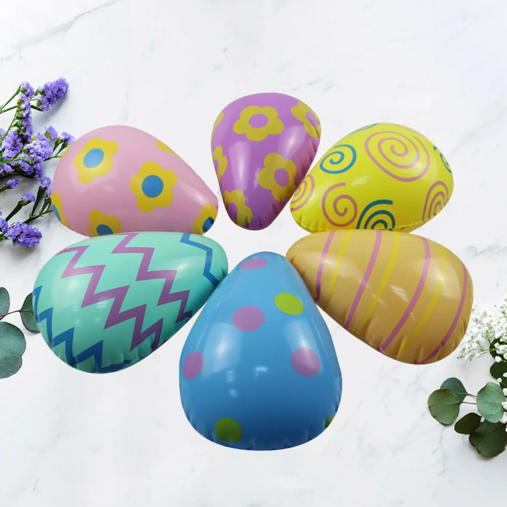 6 шт пасхальное яйцо воздушные шары надувные ПВХ Забавные игрушки принадлежности