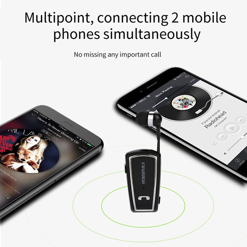 Беспроводная телескопическая bluetooth-гарнитура с микрофоном универсальная