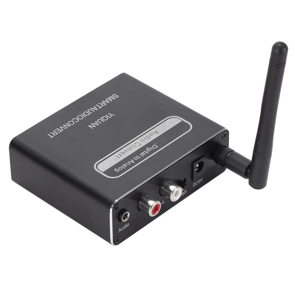 

Converter Remote DAC Digital Converter Audio Converter Coaxial Toslink to Stere Bluetooth-Compatible Digital to Analog
