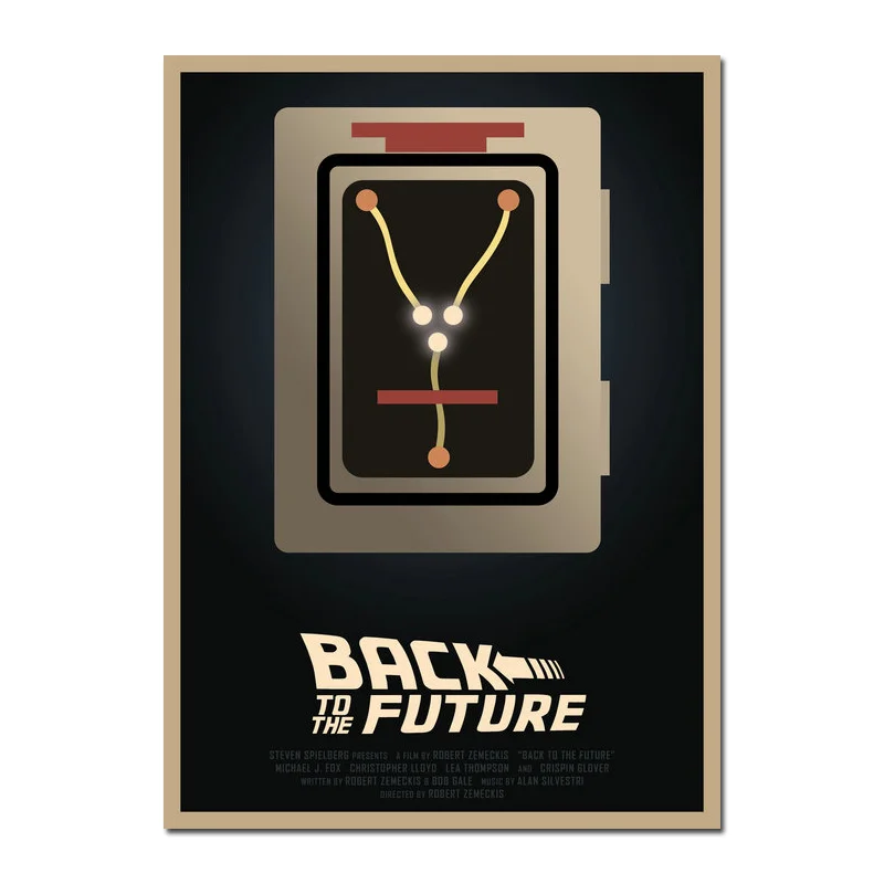 

Wall Art Canvas Print Back To The Future 1 2 3 Hot Movie Poster For Living Room Decor Bar Decoration