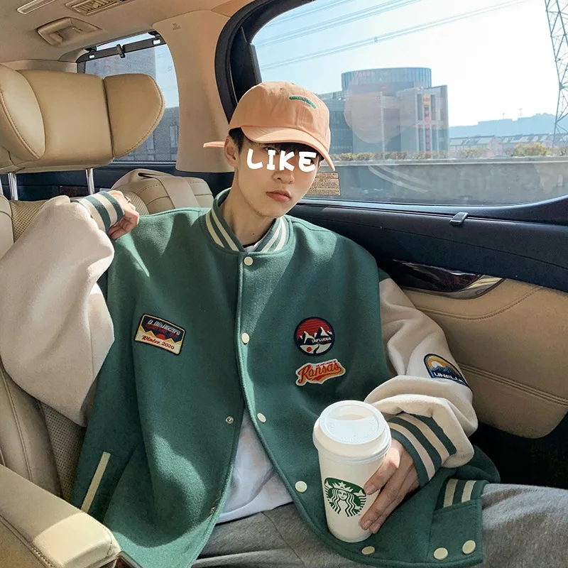 Новая бейсбольная Униформа с популярным логотипом свободная куртка на весну и