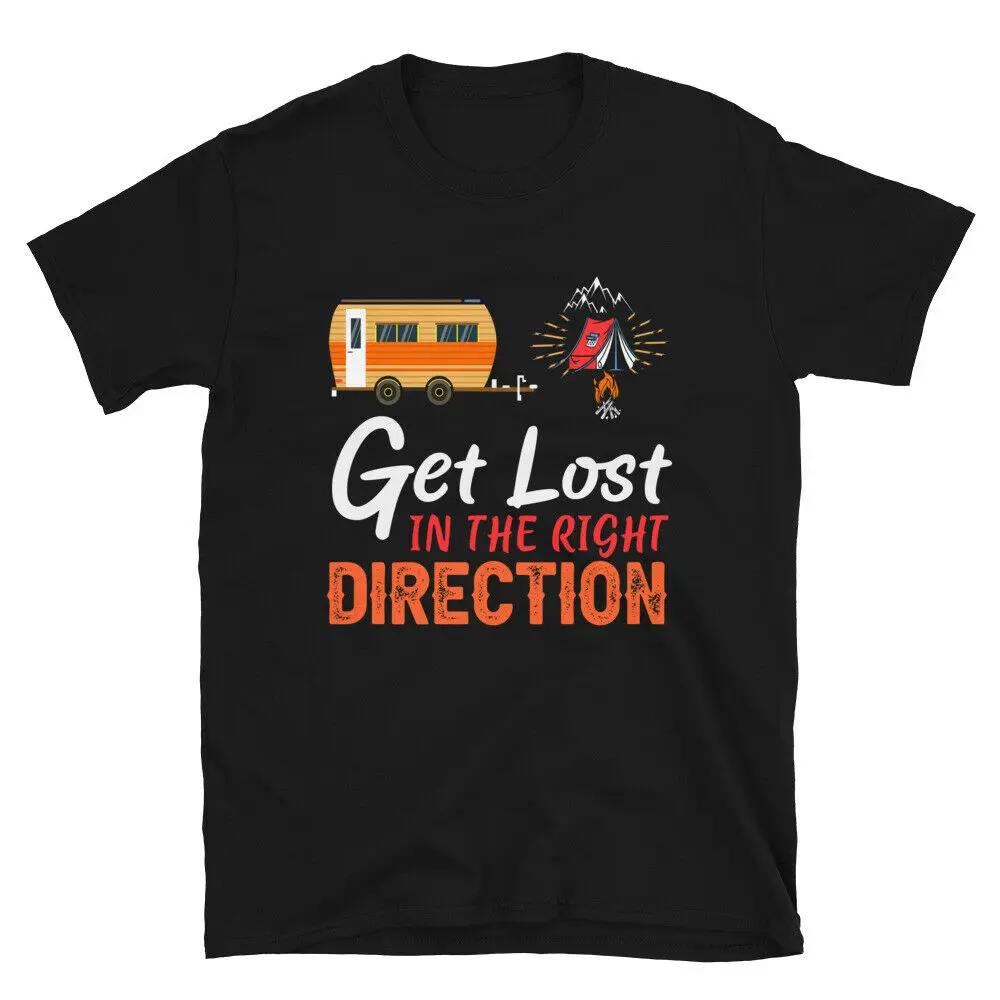 

Get Lost Vintage Design Camping Novelty T-Shirt Men's T-shirt