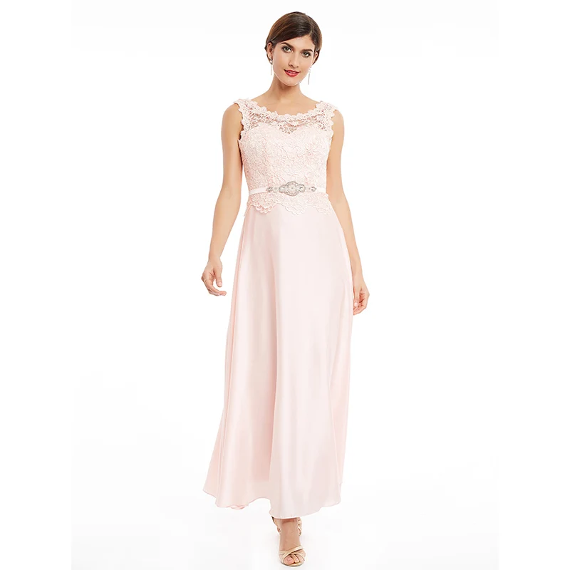 Pink Dressv, темно-синее длинное вечернее платье, дешевое, на шнуровке, без рукавов, для свадебной вечеринки, торжественное платье, ТРАПЕЦИЕВИДНОЕ вечернее платье - Цвет: Pink
