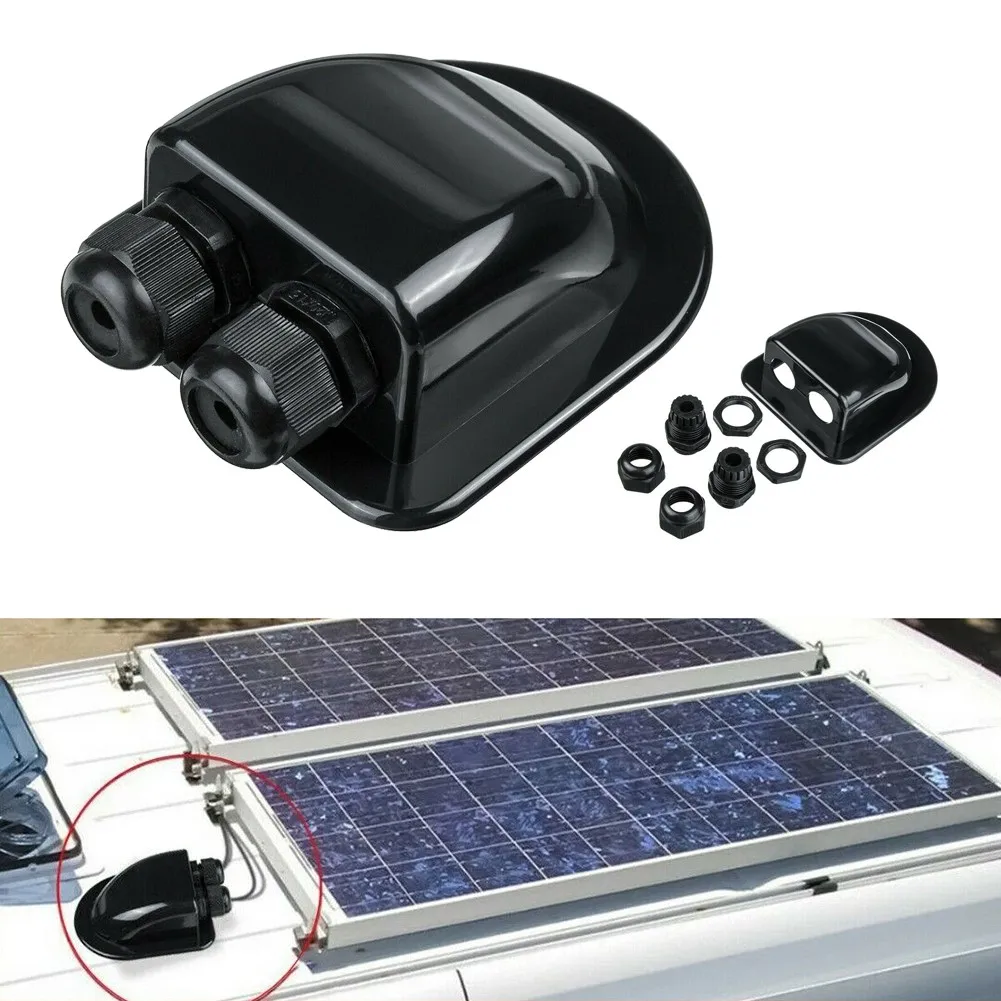 

RV Cable Sealing Box Gland Motorhome Oval Plastic Roof Solar Panel Double