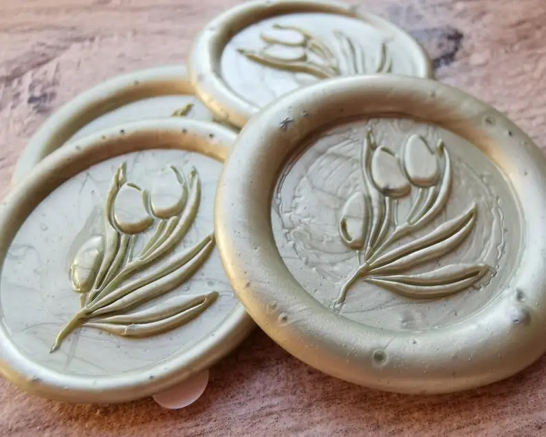 Самоклеящиеся восковые уплотнения в виде оливковой ветви уплотнители для