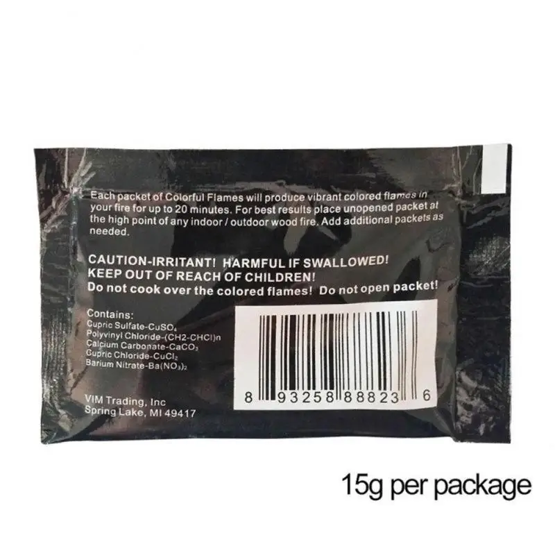 

10g/15g/25g Mystical Fire Flame Colorant Flame Colour Changing Display Camping Fire Colorful Flame Powder Party Decor Game