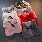 Детский жилет для девочек, куртки для детей, жилет, детская одежда, верхняя одежда для младенцев, Осенние жилеты из кроличьего меха для малышей