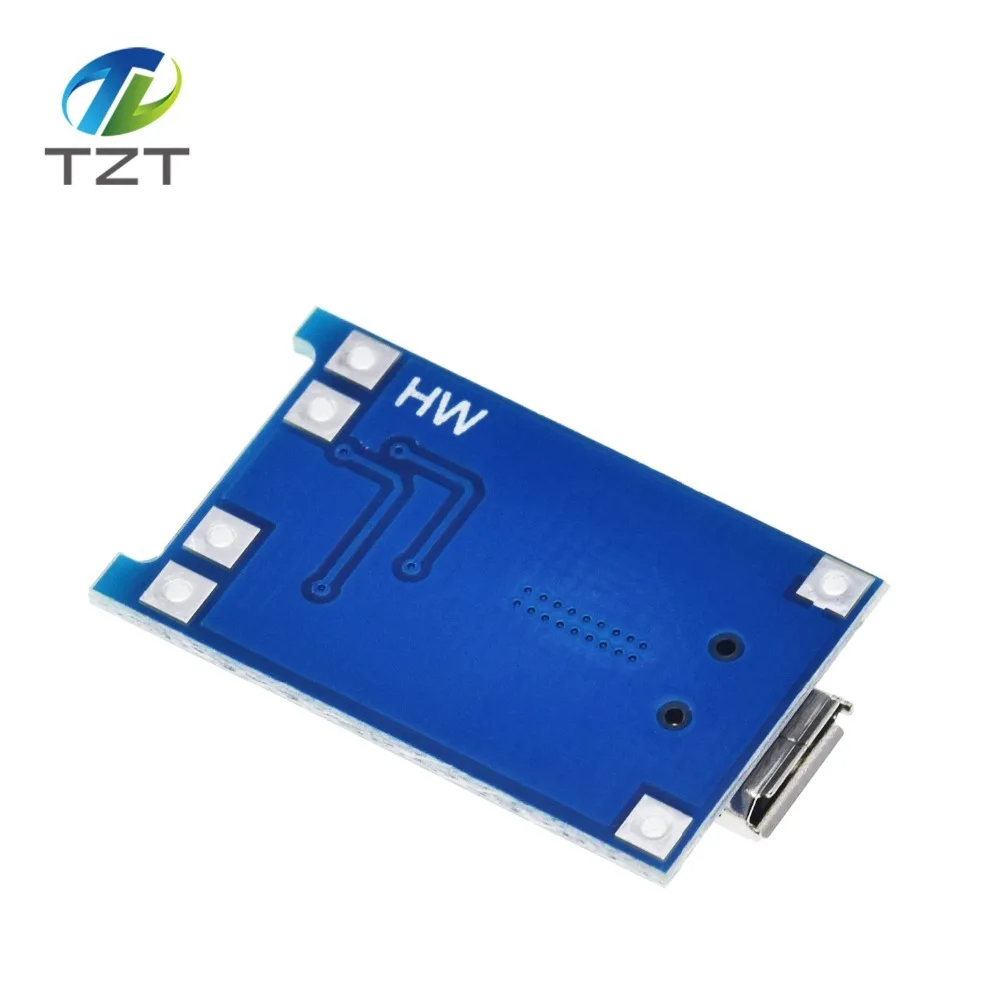 TZT тип-c/Micro USB 5V 1A 18650 TP4056 модуль зарядного устройства литиевой батареи зарядная плата с защитой двойные функции 1A li-ion