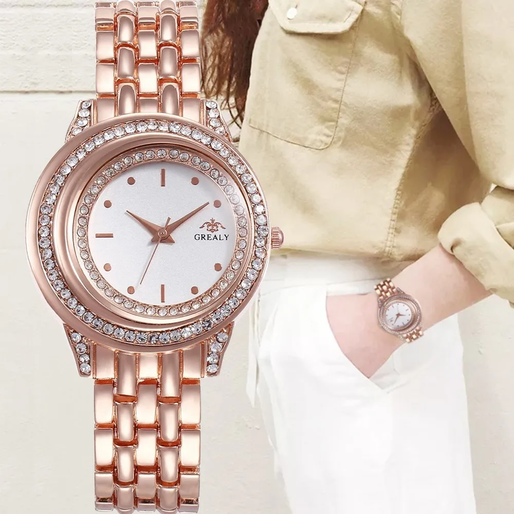 2021 Бизнес Кварцевые часы женские роскошные брендовые с кожаным ремешком