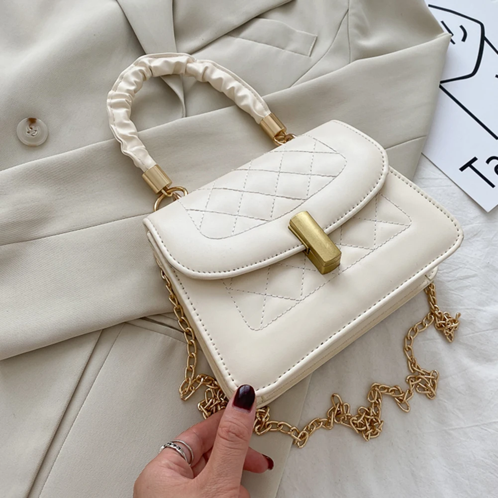 

Аксессуары для покупок на открытом воздухе, женская сумка через плечо в клетку, плиссированная Сумка-тоут, женская сумка-мессенджер из иску...