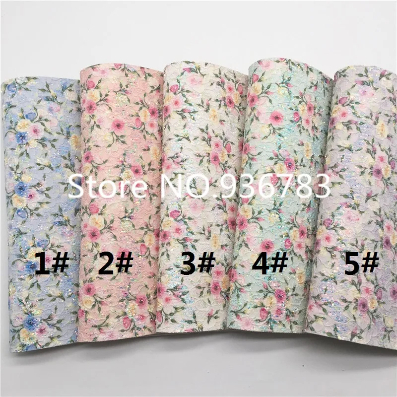 1 шт. кружевные блестящие кожаные туфли с цветочным принтом Размер A4 21x29 см | Дом и