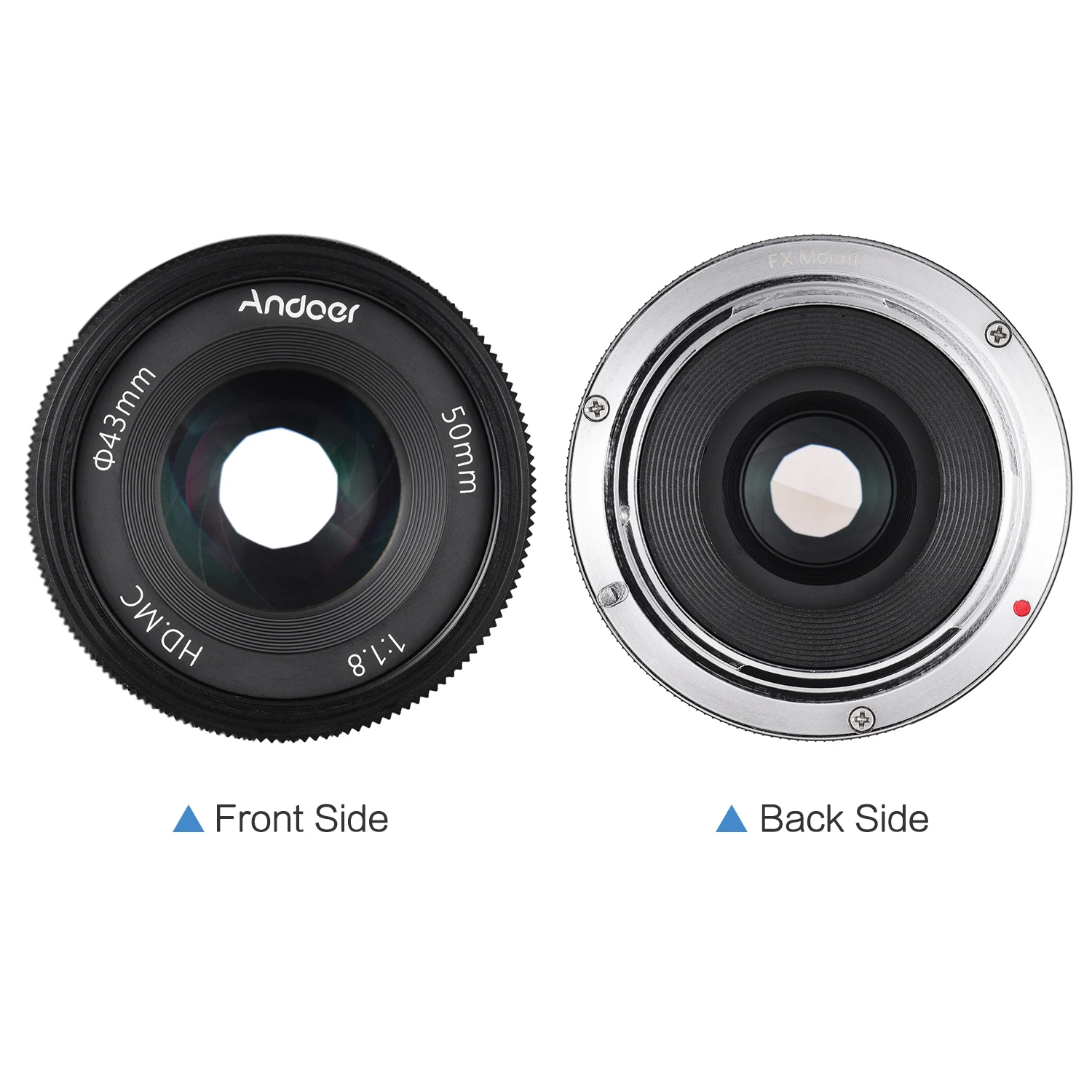 Andoer 50 мм F1.8 цифровой Камера объектив фотографии с широкой диафрагмой и
