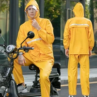 fashion adult raincoat jacket outdoor motorbike waterproof work hiking yellow raincoats men suit yagmurluk rain gear df50yy