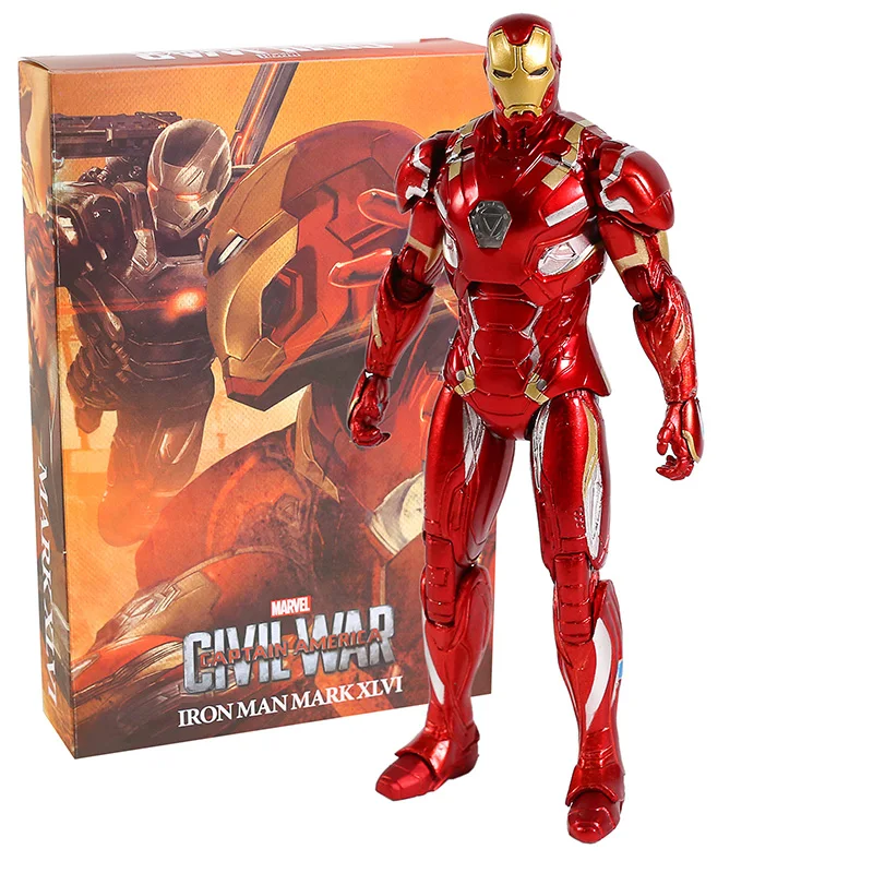 

Экшн-фигурка из ПВХ «Капитан Америка: Гражданская война» Железный человек MK46, Коллекционная модель игрушки