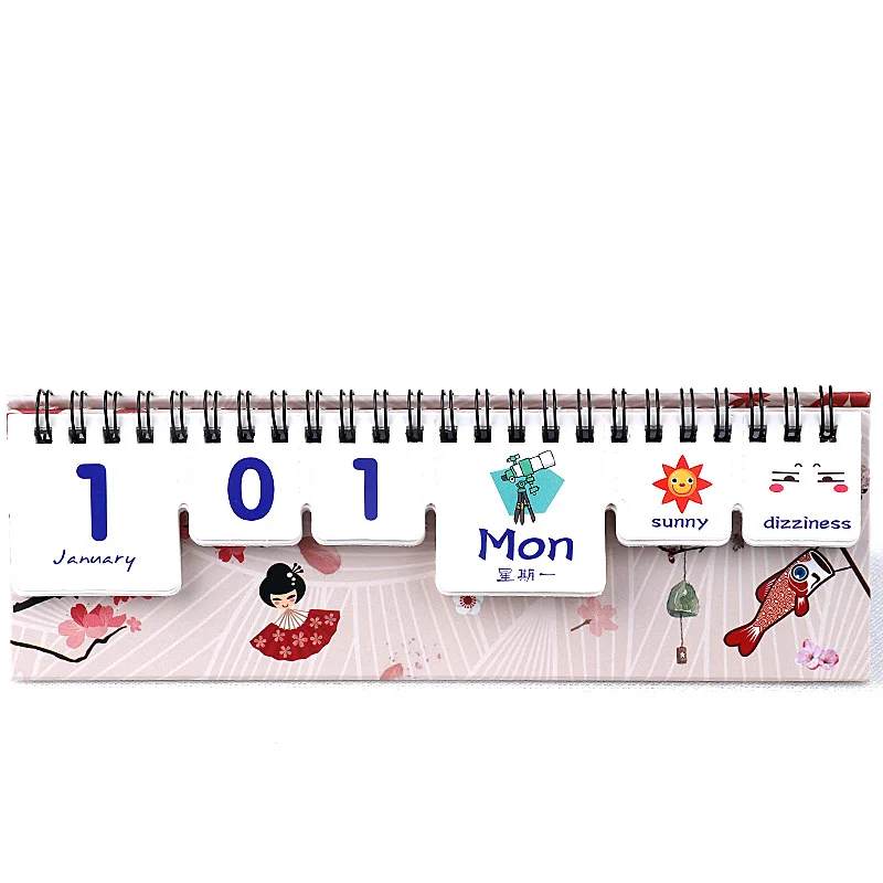 

2021 Cute Animal Starry Sky Desk Calendar Tearable Perpetual Calendar Daily Table Planner