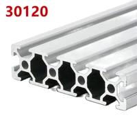 1pcslot 30120 aluminum profile extrusion 100mm 500mm length linear rail 200mm 400mm 500mm for diy 3d printer workbench cnc