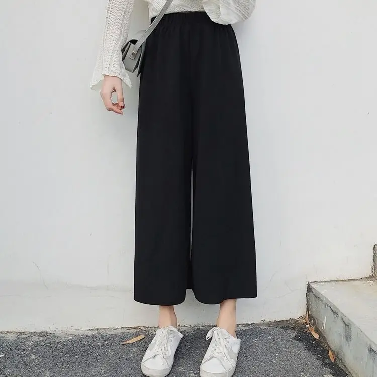 

Pants Women Summer Spring New Arrival Wide Leg Trouser Soft Elegant Oversize Ulzzang Leisure All-match Work Lady Fashion New Hot
