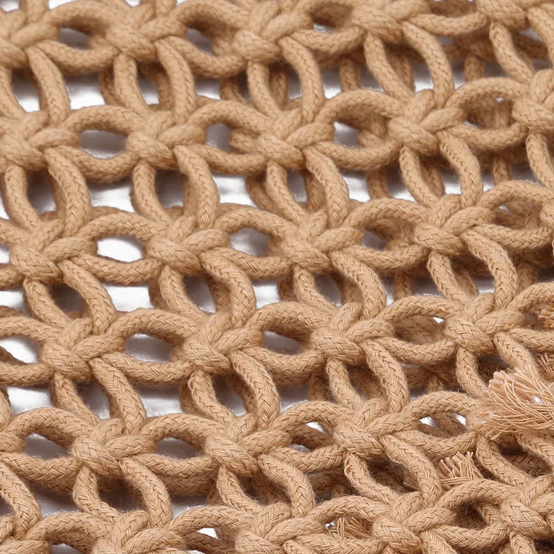 

Fashion Hollow Straw Bag Woven Bag Forest female Mesh Rope Weaving Tie Buckle Reticulate Net Shoulder Bag Beach Holiday Bags