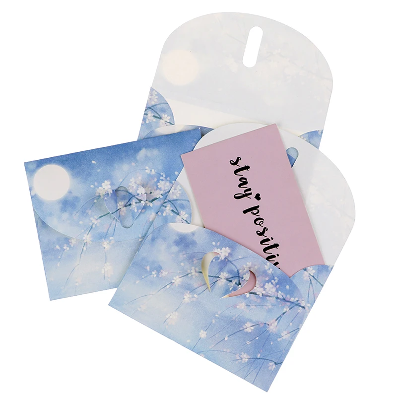 

10 Sets Cute Chinese Vintage Style Flowers Paper Envelope For Letter Creative Stationery Paper Postcards Card Scrapbooking