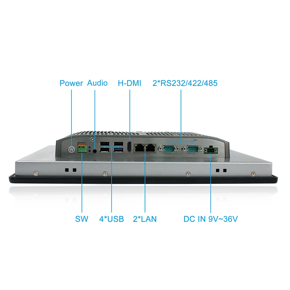 

15" Rugged Industrial Tablet PC Resistive Touch all in one embedded computer Celeron J1900 CPU 4G RAM 64G SSD TPM 2.0 encryption