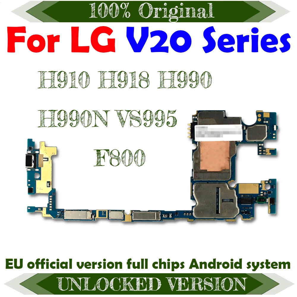 100% тест Разблокировка для материнской платы LG V20 европейская версия H910 / H918 H990 H990N