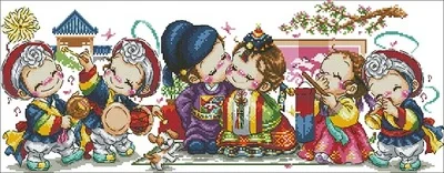 

Counted Cross-Stitching Kits for Greeting Needlework, Counted Cross Stitch, 16- S74-311(14CT) Package, New Style