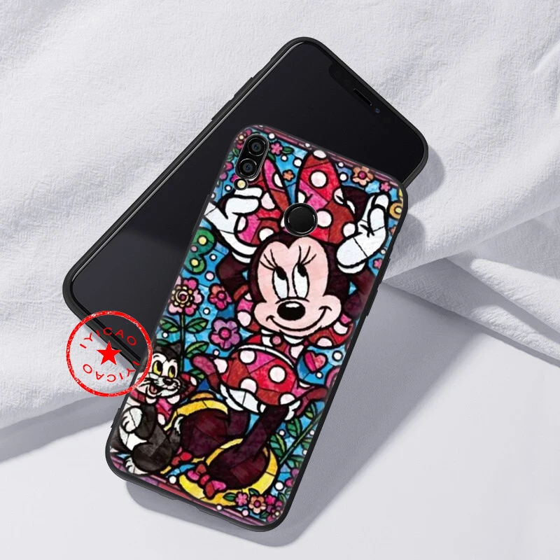 Fairy tale stained Alice Stitch Mickey Mouse Soft Case for Huawei Honor 20 10 9X 9 8X 8C 8 7X 7A 6A Lite Pro View Note |