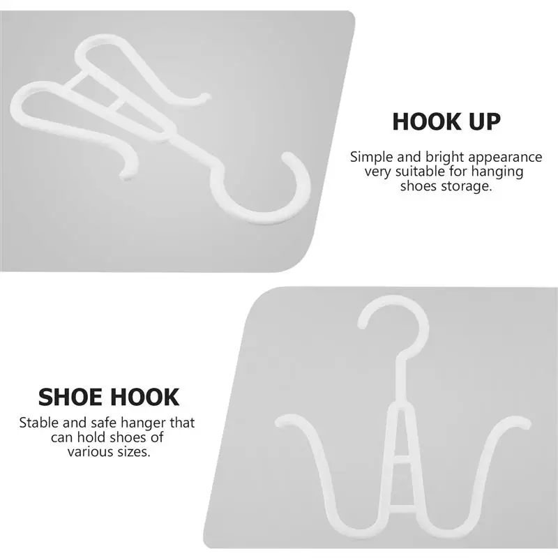 

20pcs Shoes Display Hooks Plastic Shoe Hangers Shoe Hanging Hooks for Shoe Shop