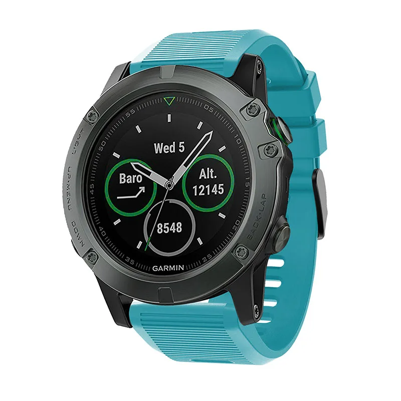 Силиконовый 26 мм быстросъемный ремешок для наручных часов Garmin Fenix 3 HR 5X 5X 6X Pro Easyfit силиконовый ремешок