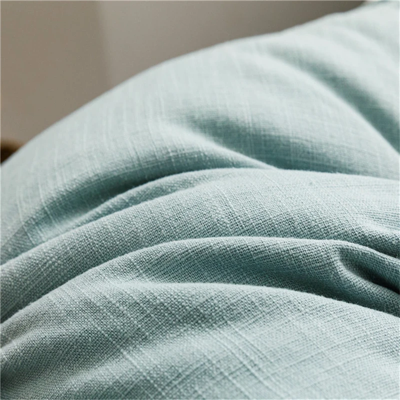 45x45 см простая однотонная льняная наволочка для дивана на пуговицах дома кофейни