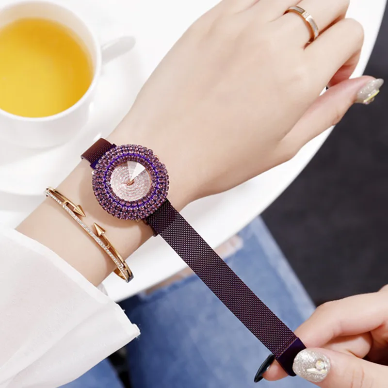 Gorben Fashion Ultra Thin Mesh Belt Quartz Watch Female Clock Wristwatch Ladies Wrist Watch Simple Woman's Watches