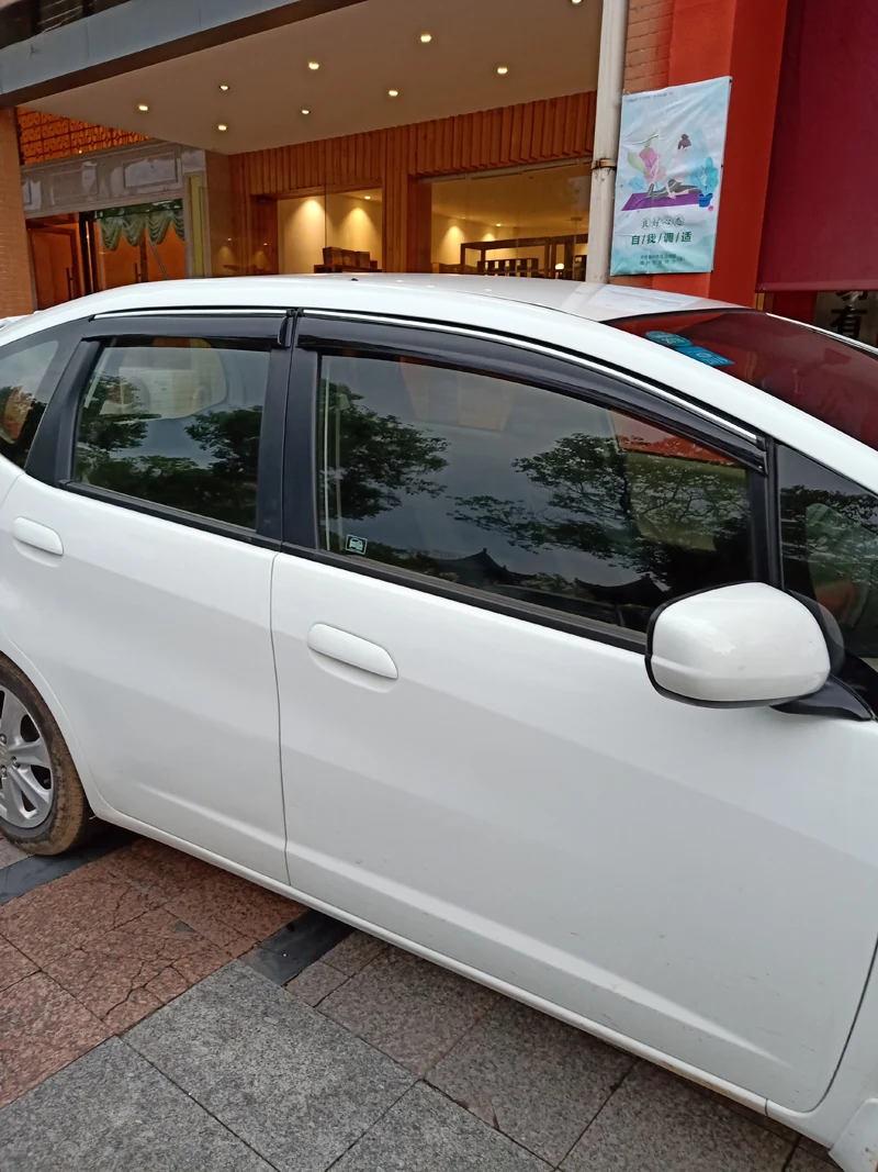 Для HONDA JAZZ FIT хэтчбек Пластиковый оконный козырек Vent Shades Защита от солнца и дождя